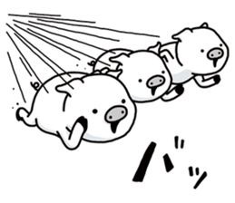 Three white Little Pigs sticker #7418345