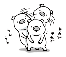 Three white Little Pigs sticker #7418347