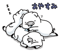 Three white Little Pigs sticker #7418353