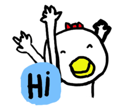 Loogchin stupid chick sticker #7418938