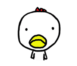 Loogchin stupid chick sticker #7418953