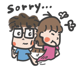 A & A ! Love couple sticker #7419127