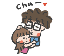 A & A ! Love couple sticker #7419128