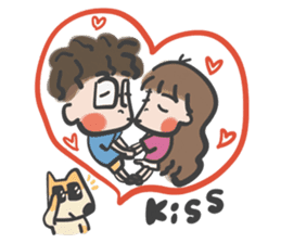 A & A ! Love couple sticker #7419129