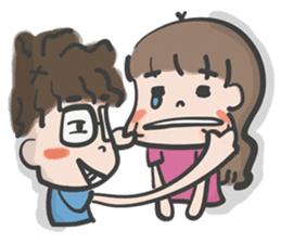 A & A ! Love couple sticker #7419130