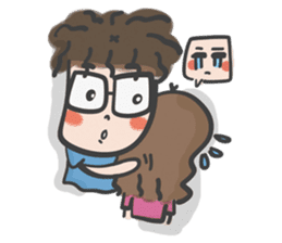 A & A ! Love couple sticker #7419131