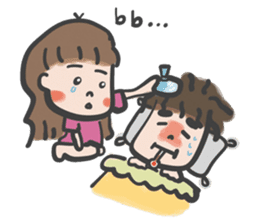 A & A ! Love couple sticker #7419133