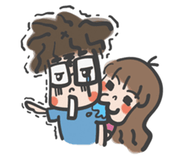 A & A ! Love couple sticker #7419134