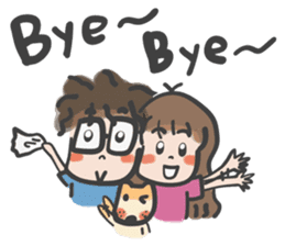 A & A ! Love couple sticker #7419136