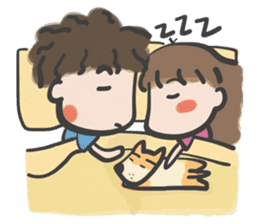 A & A ! Love couple sticker #7419138