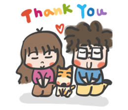 A & A ! Love couple sticker #7419139