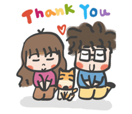 A & A ! Love couple sticker #7419139