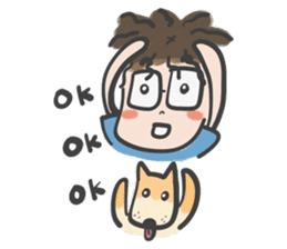 A & A ! Love couple sticker #7419151