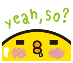 Cute big egg  Eng.Ver. sticker #7420044