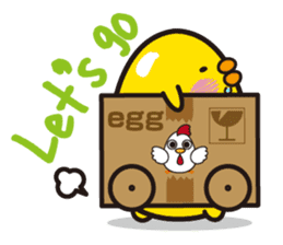 Cute big egg  Eng.Ver. sticker #7420050