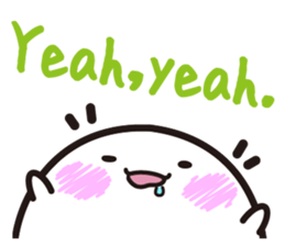 Cute big egg  Eng.Ver. sticker #7420054