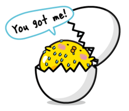 Cute big egg  Eng.Ver. sticker #7420076