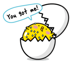 Cute big egg  Eng.Ver. sticker #7420076