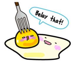 Cute big egg  Eng.Ver. sticker #7420079