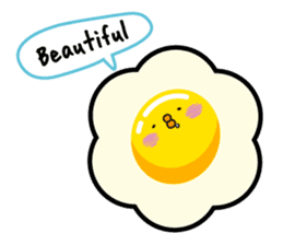 Cute big egg  Eng.Ver. sticker #7420081