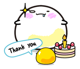 Cute big egg  Eng.Ver. sticker #7420083