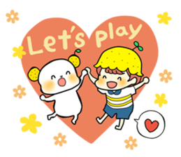 A boy love summer orange.(neo) sticker #7420164