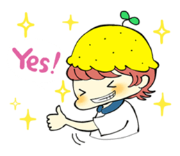 A boy love summer orange.(neo) sticker #7420170