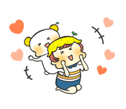 A boy love summer orange.(neo) sticker #7420178