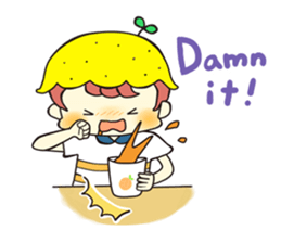 A boy love summer orange.(neo) sticker #7420181