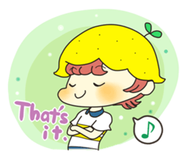 A boy love summer orange.(neo) sticker #7420186