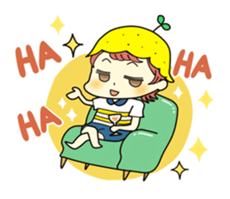 A boy love summer orange.(neo) sticker #7420189