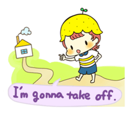 A boy love summer orange.(neo) sticker #7420193