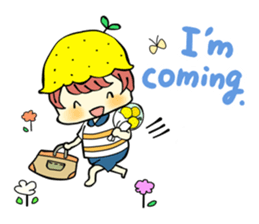 A boy love summer orange.(neo) sticker #7420195