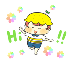 A boy love summer orange.(neo) sticker #7420197