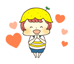 A boy love summer orange.(neo) sticker #7420198