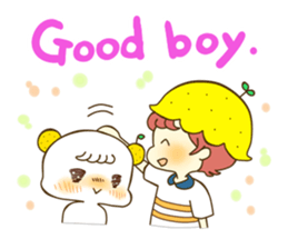 A boy love summer orange.(neo) sticker #7420203