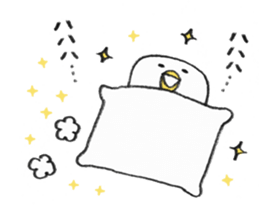 Friendly bed cover by Aki kondo sticker #7420859