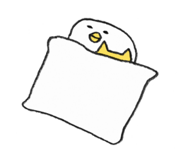 Friendly bed cover by Aki kondo sticker #7420861