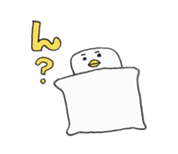 Friendly bed cover by Aki kondo sticker #7420862