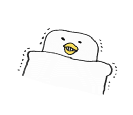 Friendly bed cover by Aki kondo sticker #7420865