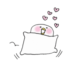 Friendly bed cover by Aki kondo sticker #7420870