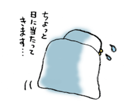 Friendly bed cover by Aki kondo sticker #7420872