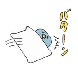 Friendly bed cover by Aki kondo sticker #7420873