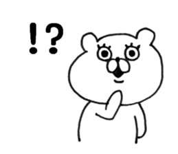 Let's accompanied by a bear. sticker #7421808