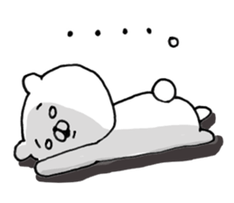 Let's accompanied by a bear. sticker #7421863