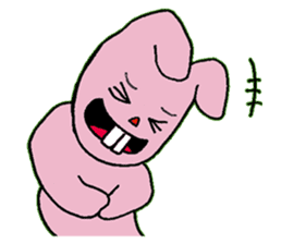 An uncle and rabbit sticker #7422857