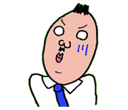 An uncle and rabbit sticker #7422861