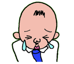 An uncle and rabbit sticker #7422862