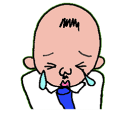 An uncle and rabbit sticker #7422862