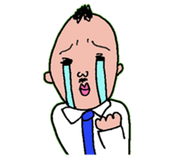 An uncle and rabbit sticker #7422863